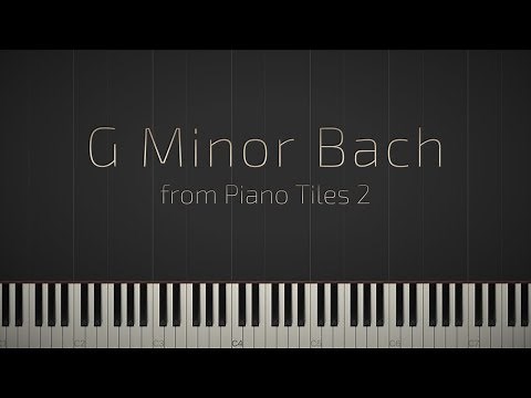 G Minor Bach - Piano Tiles 2 \\\\ Synthesia Piano Tutorial \\\\ Jacob's Piano