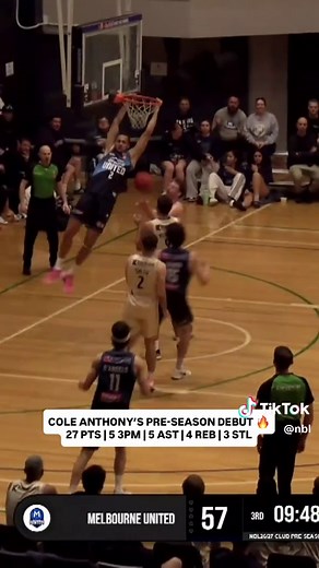 Cole Anthony preseason debut highlights vs Melbourne United