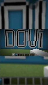 Creating a short channel name {Dovi} in Minecraft with a blue background🔵#minecraft