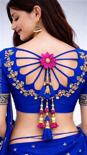 👌❤️ Very Stylish and Beautiful blouse back neck design/New Blouse ke design #blousedesign #shorts
