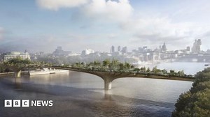 London's River Thames garden bridge backed by Westminster Council