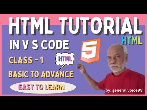 HTML LEARNING IN V S CODE APPLICATION