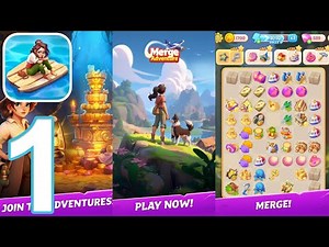 Merge Adventure: Travel Games Gameplay Walkthrough Part 1 - Tutorial (Android, iOS)