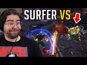 SILVER SURFER SYMBIOTE ATTACKS THANOS - Marvel Future Fight