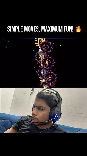 Simple Moves, Maximum Fun! 🔥 | Geometry Dash Easy Level Challenge 🎮 #geometrydash