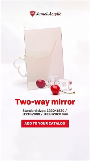 Jumei Two way Mirror #acrylicsheet https://jumei-acrylic.com/