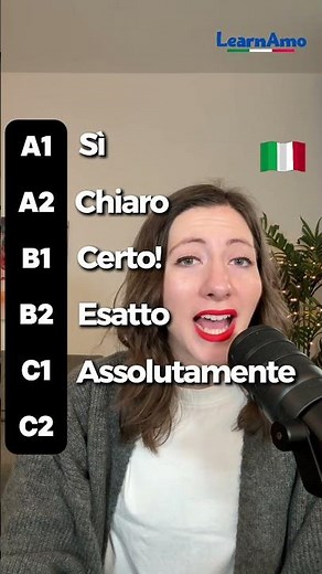 Dire di "SÌ" a ogni livello | Lezione di Vocabolario Italiano