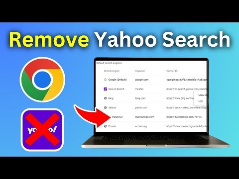 How to Fix Google Chrome Search Engine Changing to Yahoo - Remove Yahoo Search
