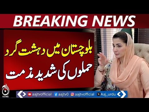 Punjab CM Condemns Balochistan Attacks | Security Forces Stand Firm | Pakistan Unity - Aaj News