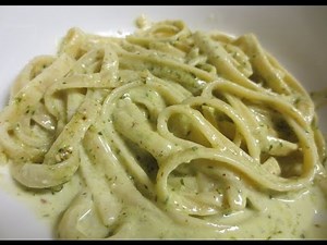 Creamy Pesto Fettuccine
