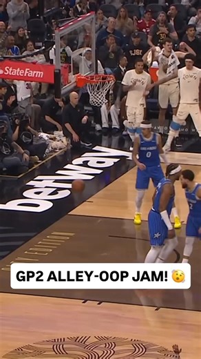 NBA on Instagram: "@garydwayne rises up for the HUGE one hand slam 😱 ORL/GSW • NBA League Pass • "