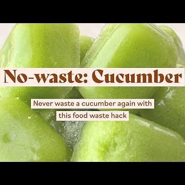 How to FREEZE CUCUMBER | Amazing Food Waste Hack