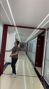 Non-destructive wall folding door, 10-minute install #Living room partition