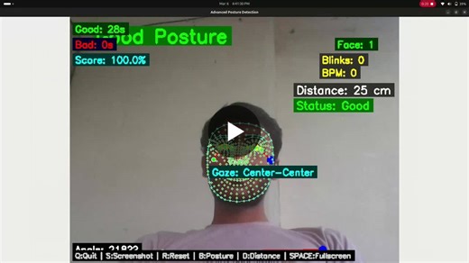 #computervision #python #opencv #aiprojects #mediapipe #edgeai | Krish Prajapati