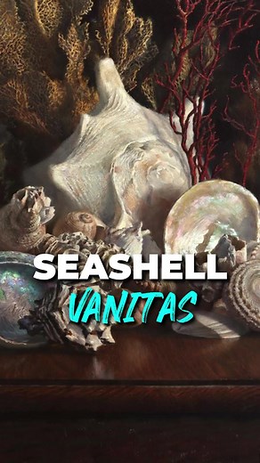 I painted a Seashell Vanitas! You can see the full version on my channel. 🎨🖌️ Have a great day! 😎🙌 | Andrew Tischler-Artist