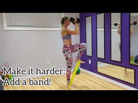 Standing Dumbbell Marches For Core