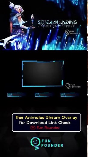 #Shorts​ -Free Animated Stream Overlay | Free Animated Stream Overlay | Valorant Jett Overlay