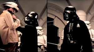 Original Star Wars scene before Darth Vader's voice was dubbed is really weird to hear