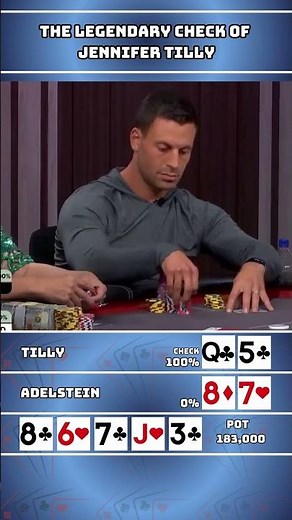 The Legendary Check of Jennifer Tilly #poker #epic #twist