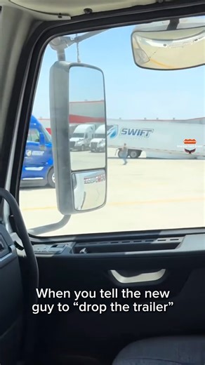 American Truck Drivers Inc. on Instagram: "When you tell the new guy to drop the trailer . #SwiftDriver In Action"