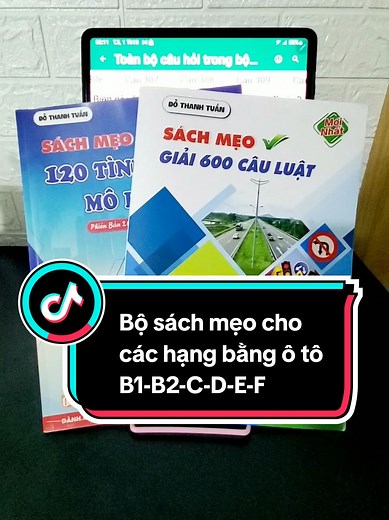 Sách Học Mẹo Lái Xe Hạng B1-B2-C-D-E-F