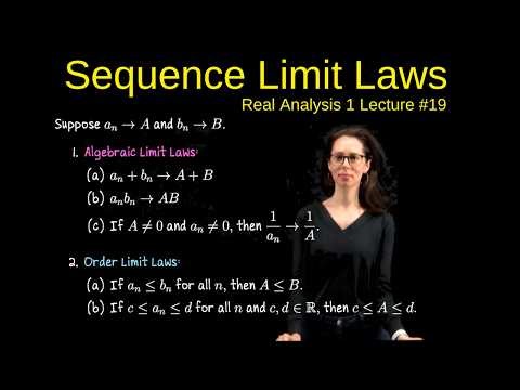Sequence Limit Laws (Limit Theorems Group 2), Real Analysis 1