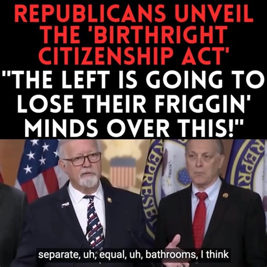 168K views · 10K reactions | Republicans UNVEIL the 'Birthright Citizenship Act'. | DC Swamp | Facebook