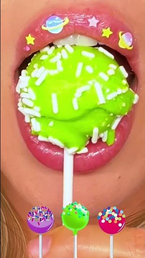 ASMR CAKE POPS, SPRINKLES EATING SOUNDS MUKBANG 먹방 #shorts