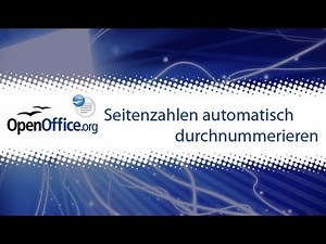 OpenOffice Writer: Automatische Seitenzahlen erstellen