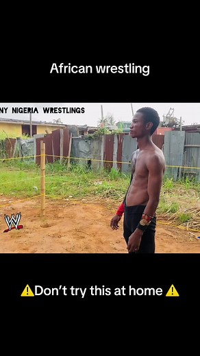 Intense African Wrestling Match with Surprising Outcome
