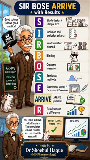 Easy remembering ARRIVE Guidelines