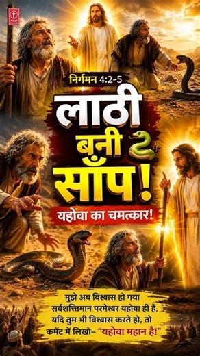 Staff Turned into a Snake! 🐍 The Amazing Miracle of Jehovah | Moses' First Miracle | Exodus 4:2-5...