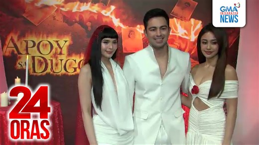 Ipinakilala ng cast ng “Apoy sa Dugo” ang kanilang mga karakter sa bagong GMA Afternoon Prime series. Kabilang sa mga bida ang real-life couple na sina Derrick Monasterio at Elle Villanueva na muling magtatambal. | 24 Oras