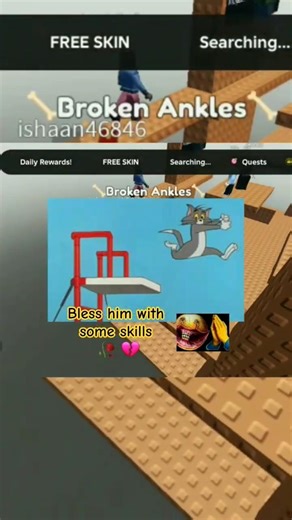 Bless him with some skills 🥀 💔 #roblox