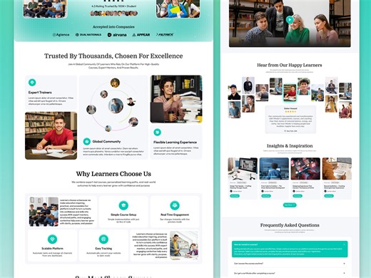 (LMS) School Website UI/UX Design By ExpertSquad