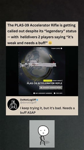 PLAS-39 ‘needs a buff’ take is causing debate among Helldivers 2 players ⚡👀 #helldivers2