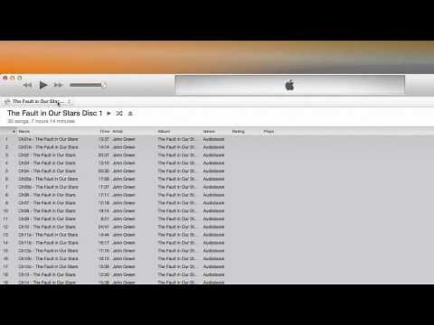 Uploading your audiobook into iTunes