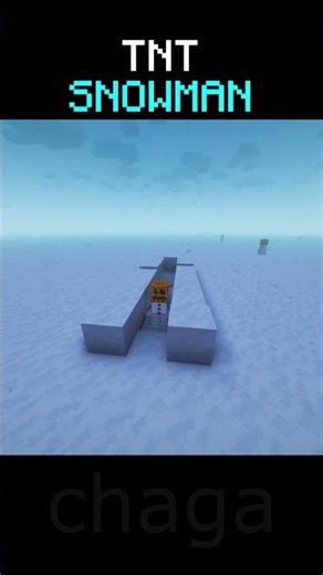 Snow Golem TNT Trap Experiment in Minecraft – I Didn’t Expect This! ❄️💥 #shorts