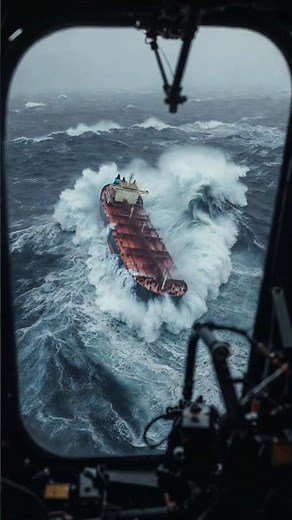 Large Tanker Ship vs Rouge Wave - Survival or Disaster #maritime #extream #waves