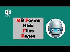 How to hide files in MS forms
