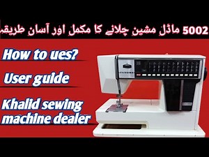janome 5001/5002 user guide khalid sewing machine dealer03014100977