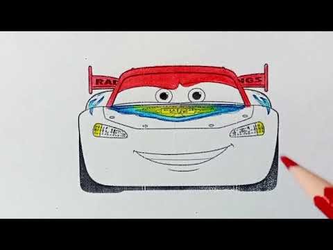 World DISNEY Pixar Cars Movie character | MCQUEEN COLORING for Kids #drawing #cars