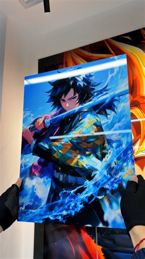 animetal Art_Studio on Instagram: "Calm as the river, sharp as the sword. Duty before all #DemonSlayer #InfinityCastle #Tanjiro #Anime #wallart #manga #metaleks #metalprint #metalposters #DemonSlayerArt #fypシ"