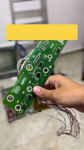 Teste eficiente da placa eletrônica da máquina de lavar