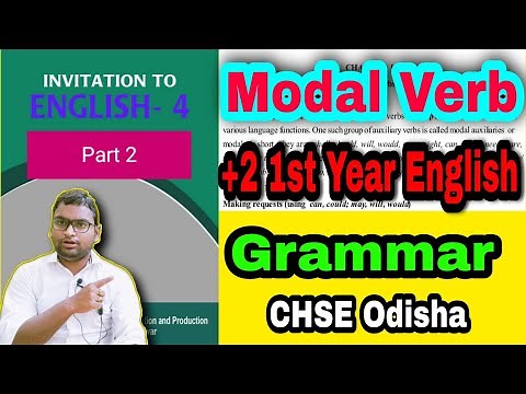 Modal Verbs Part 2 | +2 1st Year English Grammar | Invitation To English 4 | Question Answer