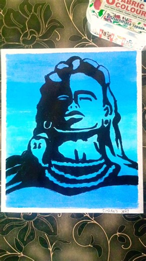 Powerful Lord Shiva Drawing 🔱 | Oil Pastel Art