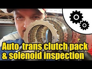 Honda Odyssey AT clutch pack & solenoid valve inspection #1017