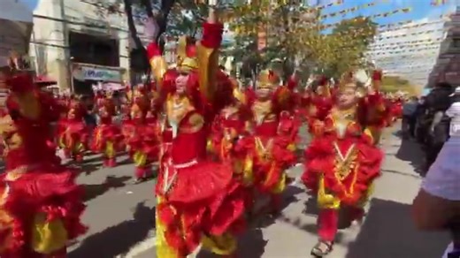 Snippets of the dancing contingents at the Sinulog Grand Parade in Cebu City. | via Annie Perez | ABS-CBN News