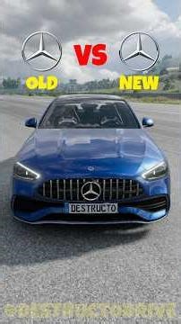 OLD MERCEDES C-CLASS VS NEW MERCEDES C-CLASS #shorts #beamngdrive