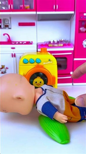 ASMR Unboxing Cocomelon & Washing Machine Set Toys | Satisfying Toy Play Mini Kitchen Set #shorts